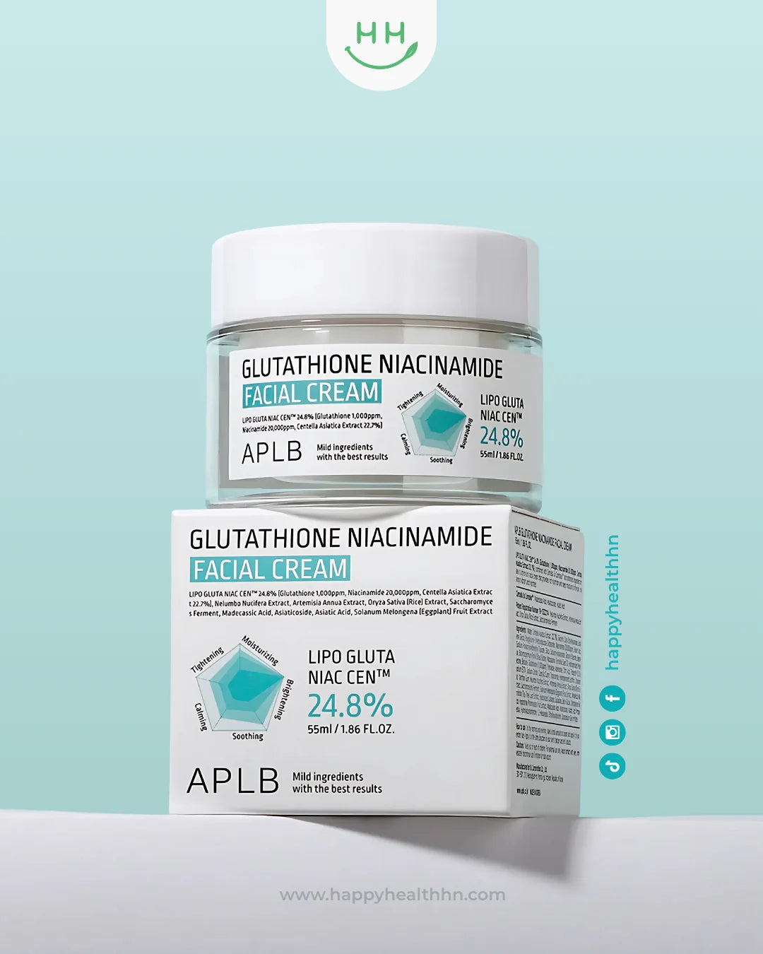 APLB - Glutathione Niacinamide Facial Cream [55ml]