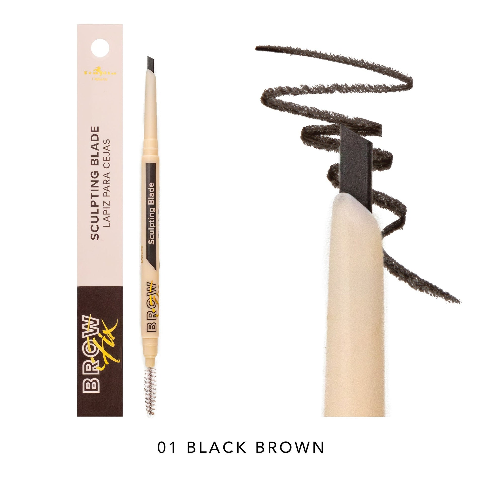 Italia Deluxe Lapiz Para Cejas Black Brown