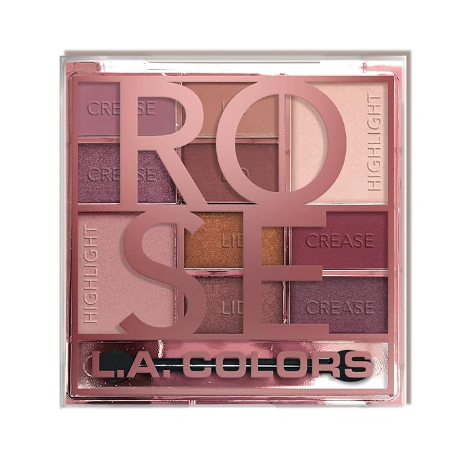 L.A Colors Color Block Eyeshadow Palette Rose