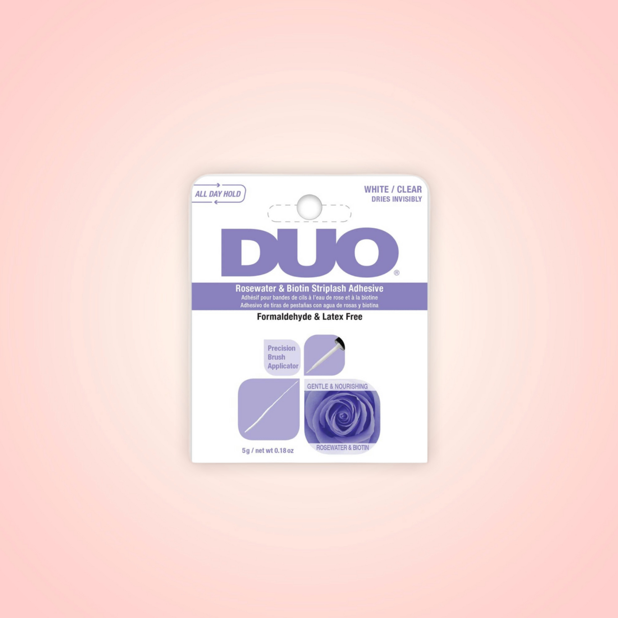 Pegamento de Pestaña Rosewater & Biotin