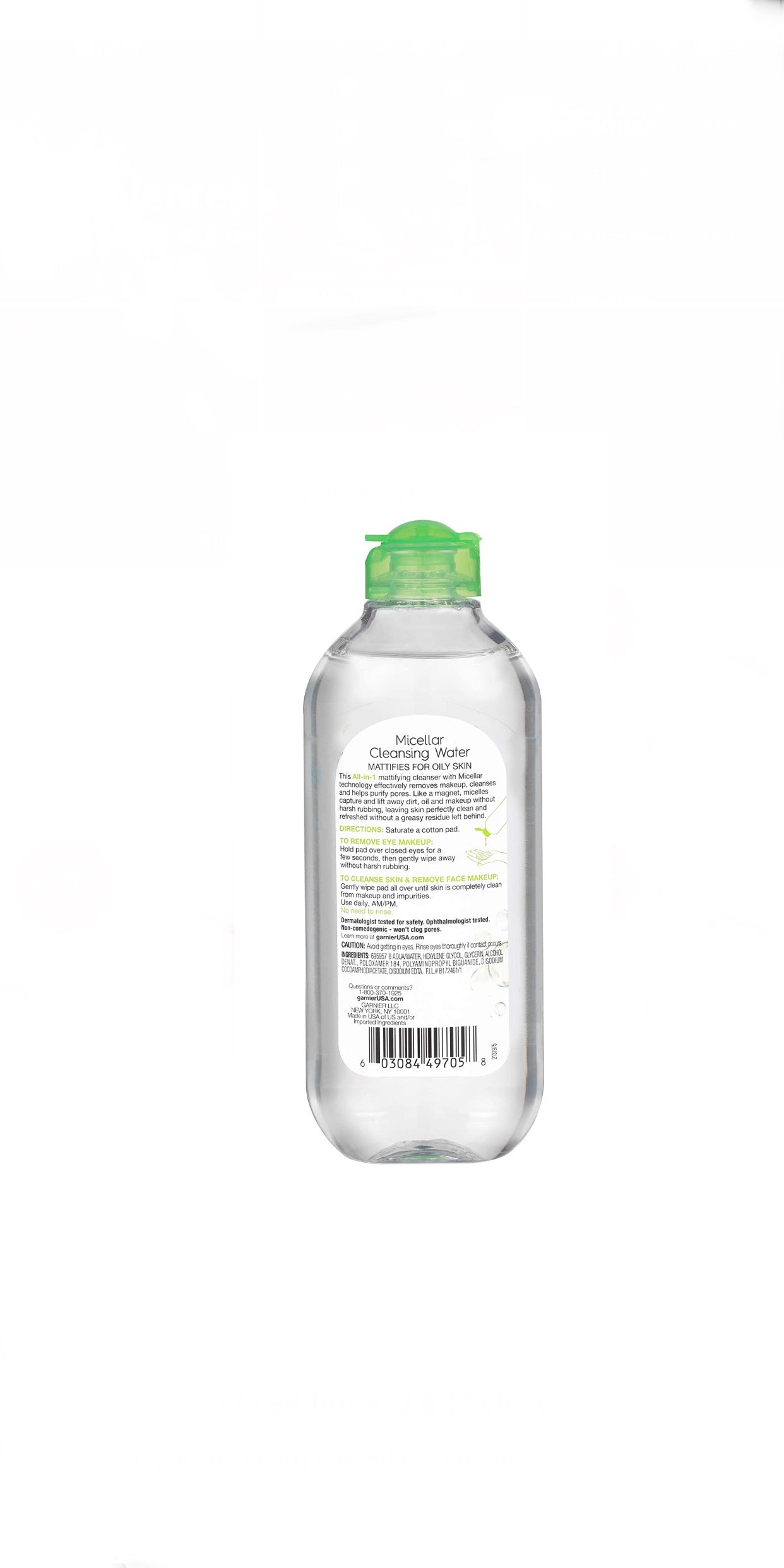 Agua Micellar Verde Garnier
